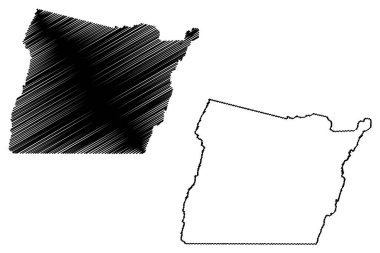 Itapitanga Belediyesi (Bahia Eyaleti, Brezilya Belediyeleri, Brezilya Federatif Cumhuriyeti) harita vektör çizimi, karalama çizimi Itapitanga haritası