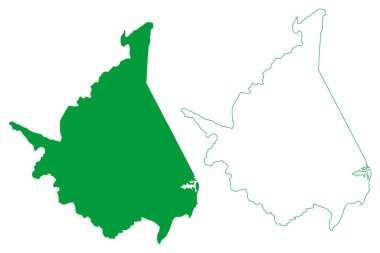Anchieta Belediyesi (Espirito Santo Eyaleti, Brezilya Belediyeleri, Brezilya Federatif Cumhuriyeti) harita vektör çizimi, çizim Anchieta haritası