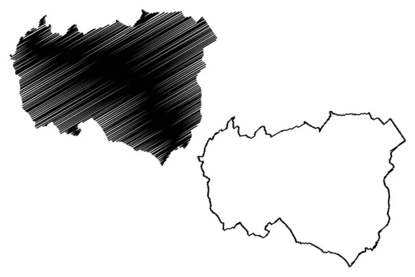 Burnley Non Metropolitan District Borough Велика Британія Північна Ірландія Церемоніальне — стоковий вектор