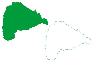 Sao Roque do Canaa municipality (Espirito Santo state, Municipalities of Brazil, Federative Republic of Brazil) map vector illustration, scribble sketch Sao Roque do Canaa map