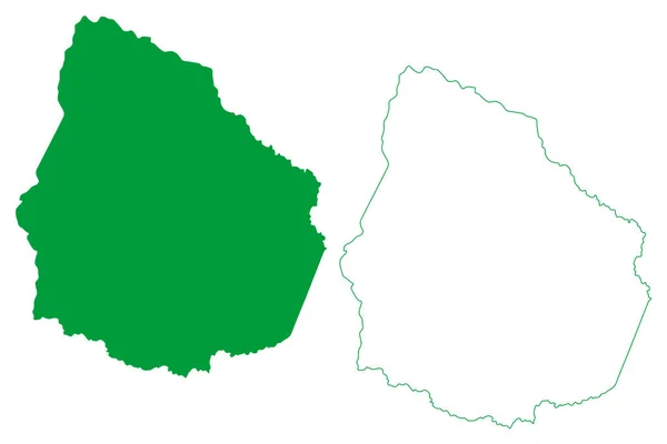モンタナの自治体 エスピリト サント州 ブラジルの自治体 ブラジル連邦共和国 地図ベクトル図 スクリブル スケッチモンタナの地図 — ストックベクタ
