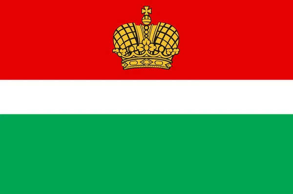 Bandiera Dell Oblast Kaluga Federazione Russa Russia — Vettoriale Stock