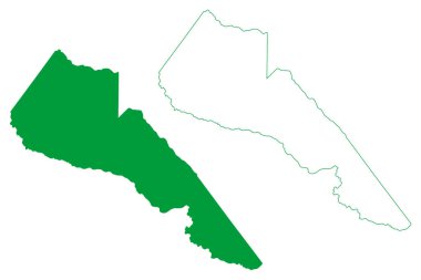 Jaguare belediyesi (Espirito Santo Eyaleti, Brezilya Belediyeleri, Federatif Brezilya Cumhuriyeti) harita vektör çizimi, çizim çizimi Jaguar haritası