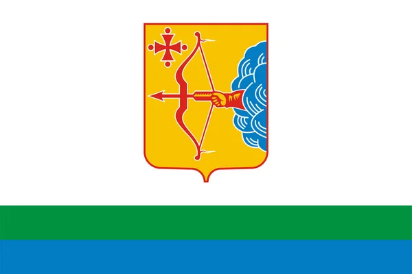 Σημαία Της Περιφέρειας Kirov Ρωσική Ομοσπονδία Ρωσία — Διανυσματικό Αρχείο