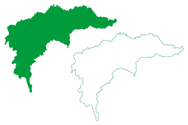 Sao Domingos Norte Municipality Espirito Santo State Municipalities Brazil Federative — стоковий вектор