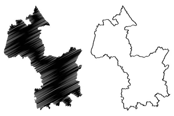 Cherwell Non Metropolitan District Zjednoczone Królestwo Wielkiej Brytanii Irlandii Północnej — Wektor stockowy