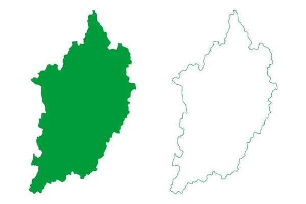 Sao Jose Calcado Municipality Espirito Santo State Δήμοι Της Βραζιλίας — Διανυσματικό Αρχείο