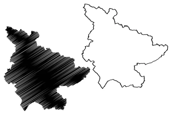 Lichfield District Non Métropolitain Royaume Uni Grande Bretagne Irlande Nord — Image vectorielle