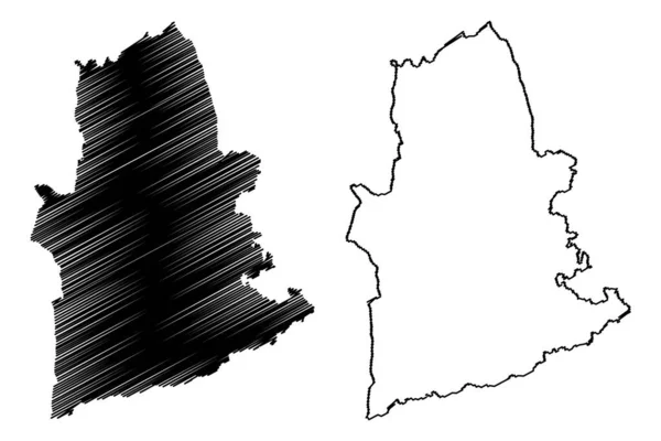 Mole Valley Non Metropolitan District Велика Британія Північна Ірландія Церемоніальне — стоковий вектор