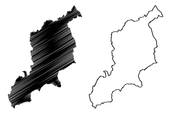 Newcastle Sous Lyme District Non Métropolitain Arrondissement Royaume Uni Grande — Image vectorielle