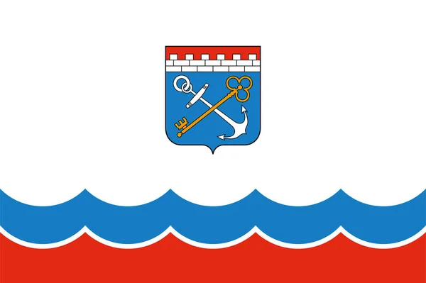 レニングラード州旗 ロシア連邦 ロシア — ストックベクタ