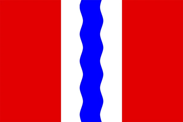 Прапор Омської Області Російська Федерація Росія — стоковий вектор