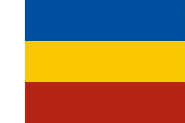 Bandiera Dell Oblast Rostov Federazione Russa Russia — Vettoriale Stock