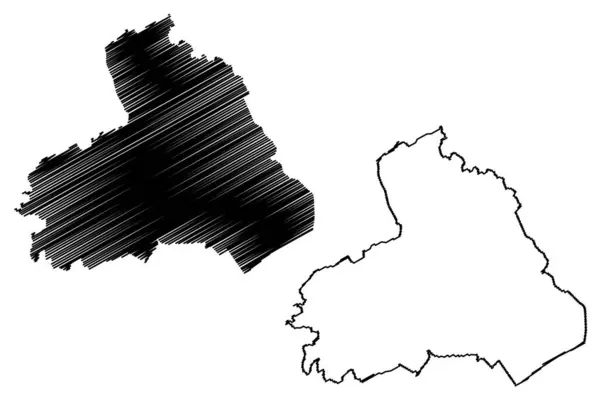 Pendle Non Metropolitan District Borough Zjednoczone Królestwo Wielkiej Brytanii Irlandii — Wektor stockowy