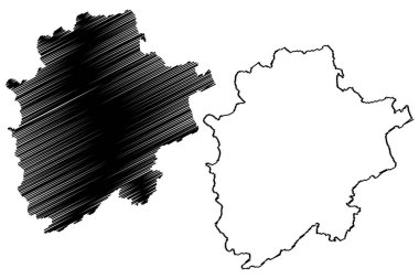 Ribble Vadisi metropolitan olmayan bölge, Borough (İngiltere Birleşik Krallığı ve Kuzey İrlanda, Lancashire veya Lancs, İngiltere) harita vektör çizimi, çizim haritası