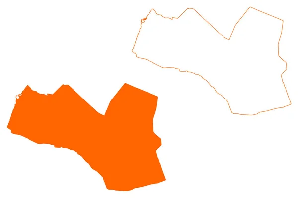 Obec Ermelo Nizozemské Království Provincie Holandsko Gelderland Nebo Guelders Mapa — Stockový vektor