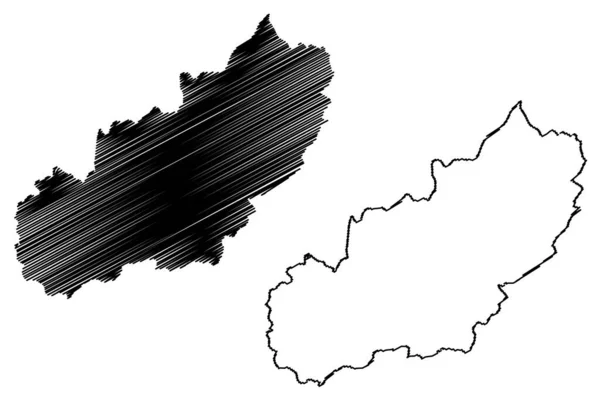 Rushcliffe District Non Métropolitain Borough Royaume Uni Grande Bretagne Irlande — Image vectorielle