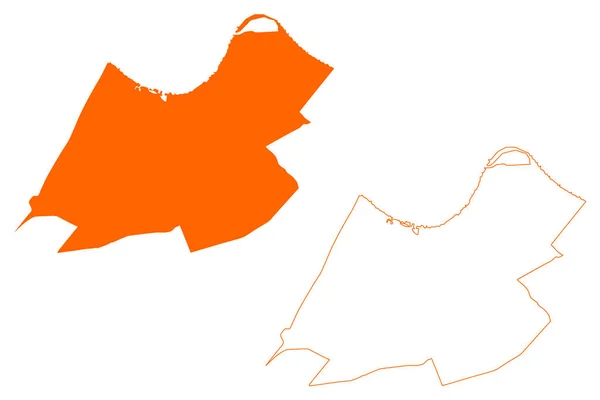 Culemborg City Municipality Kingdom Netherlands Holland Gelderland Guelders Province Map — Stock Vector