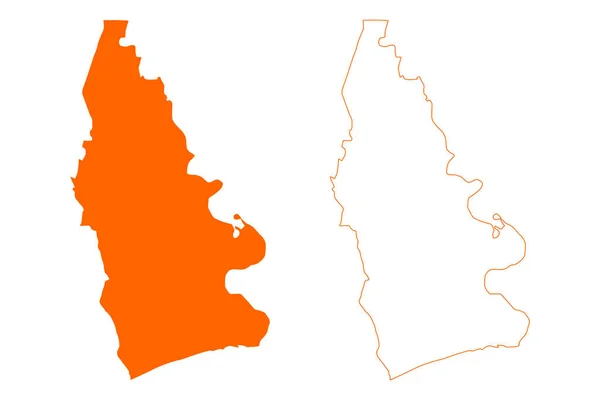 Векторная Иллюстрация Королевство Нидерландов Голландия Гелдерланд Провинция Гелдерн Карта Ворст — стоковый вектор