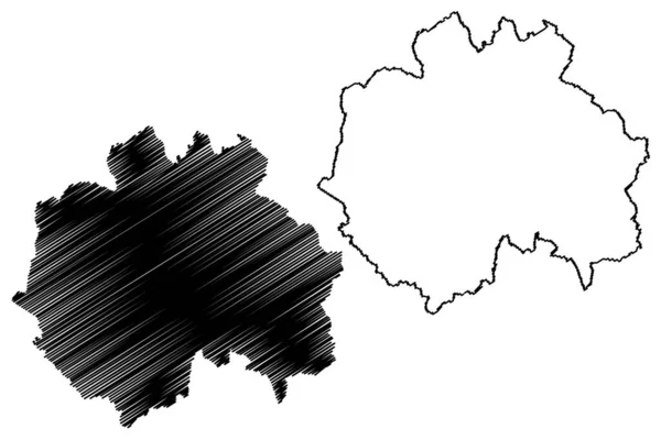 Stafford District Non Métropolitain Borough Royaume Uni Grande Bretagne Irlande — Image vectorielle