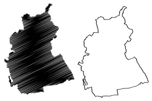 Autorité Unitaire Borough Swindon Royaume Uni Grande Bretagne Irlande Nord — Image vectorielle