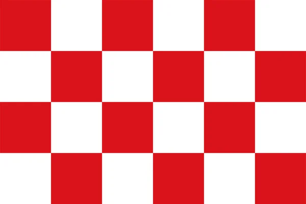 Bandiera Della Provincia Del Brabante Settentrionale Regno Dei Paesi Bassi — Vettoriale Stock