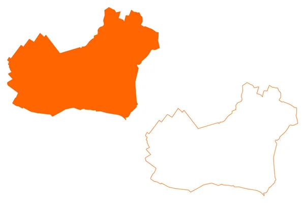 Oost Gelre Муниципалитет Королевство Нидерландов Голландия Гелдерланд Провинция Гелдерн Карта — стоковый вектор