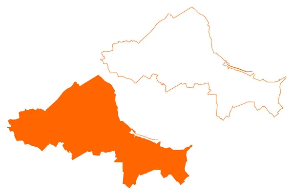Município Eemsdelta Reino Dos Países Baixos Holanda Groninga Grunn Província —  Vetores de Stock