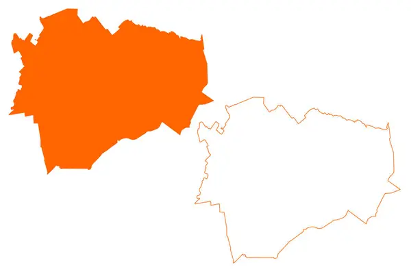 Oldambt Municipality Kingdom Netherlands Holland Groningen Grunn Grinslan Province Map — Stock Vector
