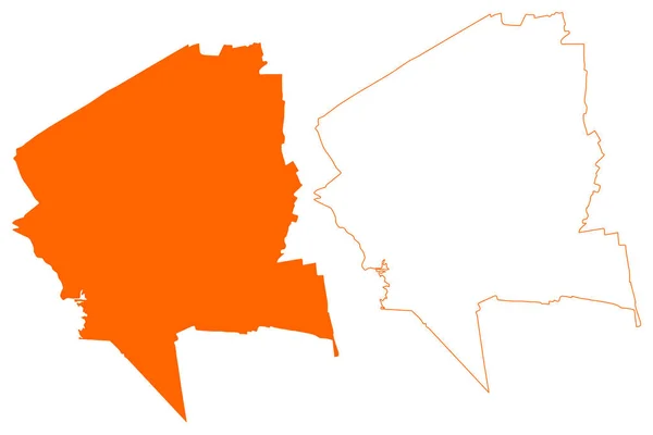 Midden Groningen Obec Nizozemské Království Holandsko Provincie Groningen Grunn Nebo — Stockový vektor