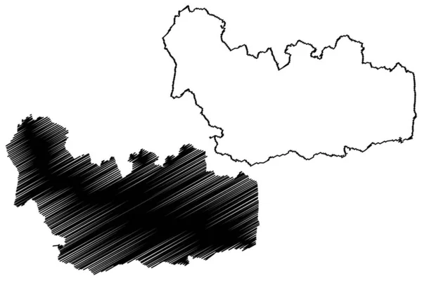 Waverley District Non Métropolitain Arrondissement Royaume Uni Grande Bretagne Irlande — Image vectorielle