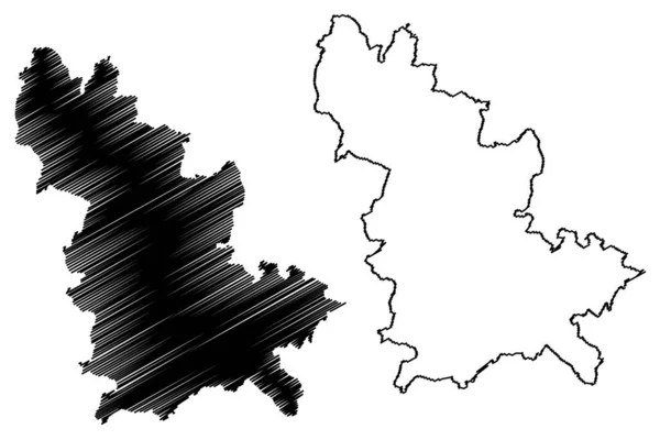 Wychavon District Non Métropolitain Royaume Uni Grande Bretagne Irlande Nord — Image vectorielle