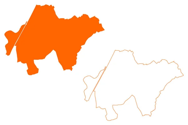 Echt Susteren Gemeente Koninkrijk Der Nederlanden Holland Provincie Limburg Map — Stockvector