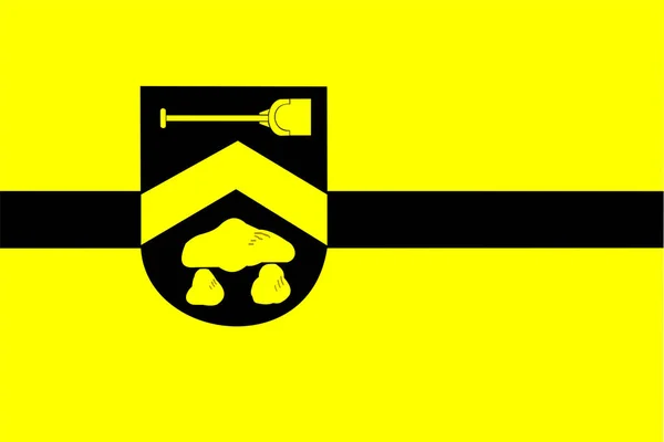 Borger Odoorn自治市 荷兰王国 Drenthe省 的旗帜 — 图库矢量图片