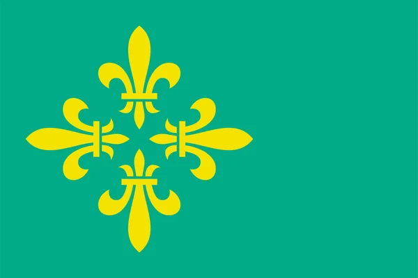 Σημαία Του Δήμου Midden Drenthe Επαρχία Drenthe Βασίλειο Των Κάτω — Διανυσματικό Αρχείο