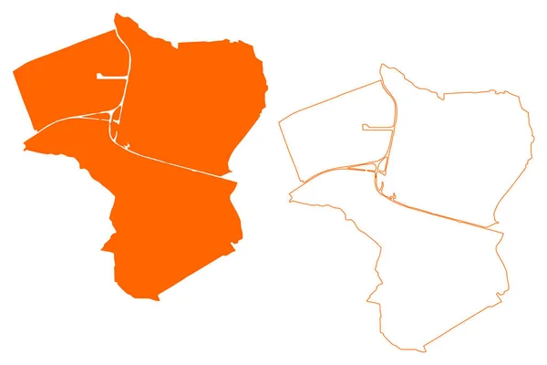 Oosterhout Муниципалитет Королевство Нидерландов Голландия Северный Брабант Провинция Норд Брабант — стоковый вектор
