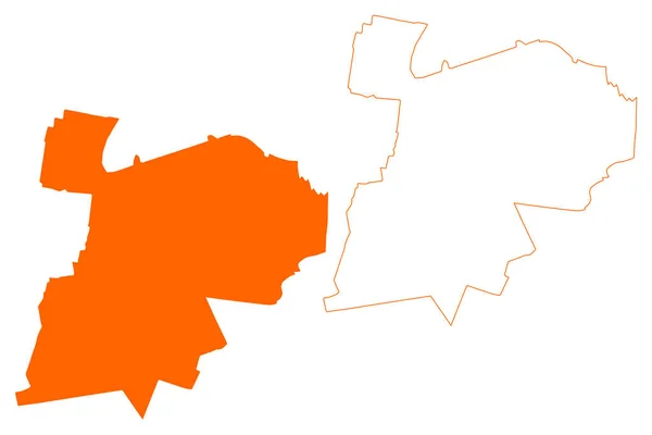 Rucphen市 荷兰王国 北Brabant或Noord Brabant省 — 图库矢量图片