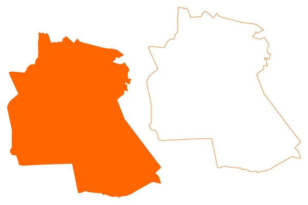 Муніципалітет Военсдрехт Королівство Нідерландів Голландія Північний Брабант Або Провінція Норд — стоковий вектор