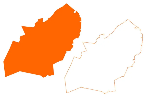 Zundert市 荷兰王国 北Brabant或Noord Brabant省 — 图库矢量图片