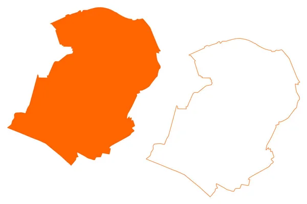 Bernheze市 荷兰王国 北Brabant或Noord Brabant省 — 图库矢量图片