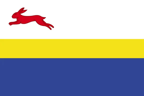 Σημαία Του Δήμου Fryske Marren Επαρχία Friesland Frisia Fryslan Βασίλειο — Διανυσματικό Αρχείο