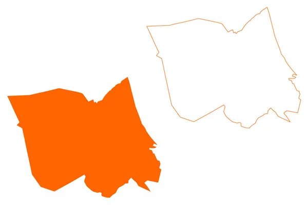 拉尔贝克市 荷兰王国 北布拉班特或诺德 布拉班特省 — 图库矢量图片