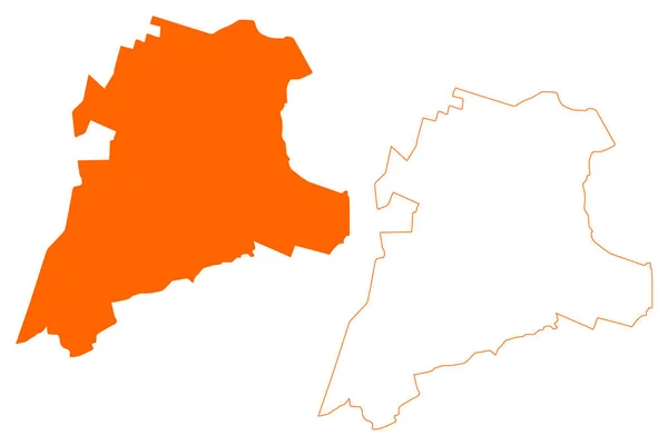 Oirschot Kommun Konungariket Nederländerna Holland North Brabant Eller Noord Brabant — Stock vektor
