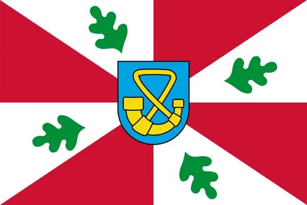 Tytsjerksteradiel市 弗里斯兰 弗里斯兰或弗赖斯兰省 荷兰王国 的旗帜 — 图库矢量图片