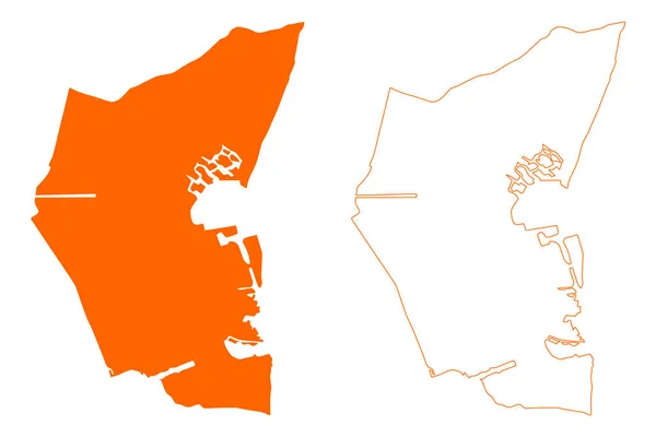 Oostzaan Município Reino Dos Países Baixos Holanda Holanda Norte Província — Vetor de Stock