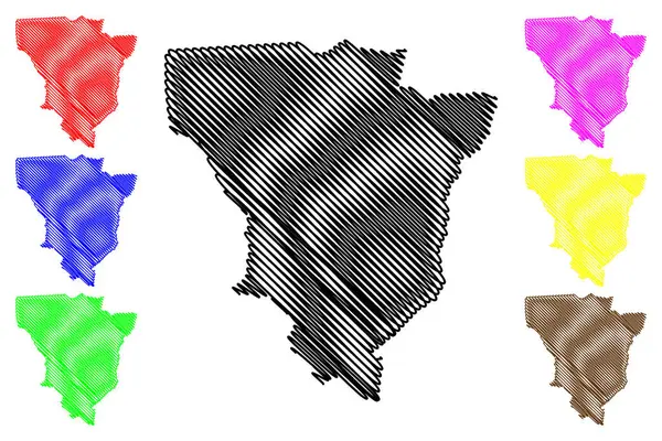 Santana Acarau Municipalité État Ceara Municipalités Brésil République Fédérative Brésil — Image vectorielle