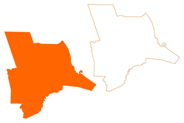 Ommen Municipality Kingdom Netherlands Holland Overijssel Або Oaverysel Province Map — стоковий вектор