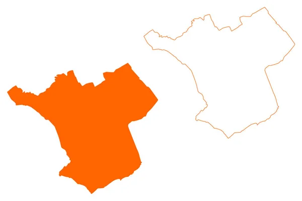 Steenwijkerland Municipality Kingdom Netherlands Holland Overijssel Oaverysel Province Mapa Vector — Vector de stock