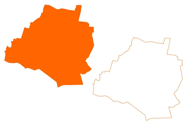 Oldenzaal Municipality Kingdom Netherlands Holland Overijssel Oaverysel Province Mapa Vector — Vector de stock