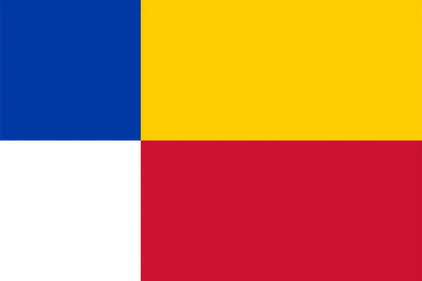 Bandiera Del Comune Heerde Gelderland Provincia Guelders Regno Dei Paesi — Vettoriale Stock